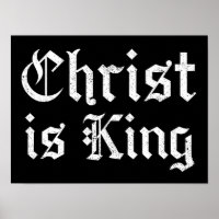 Jesus Cristo É Rei Arte Grunge Letra Gótica Preta