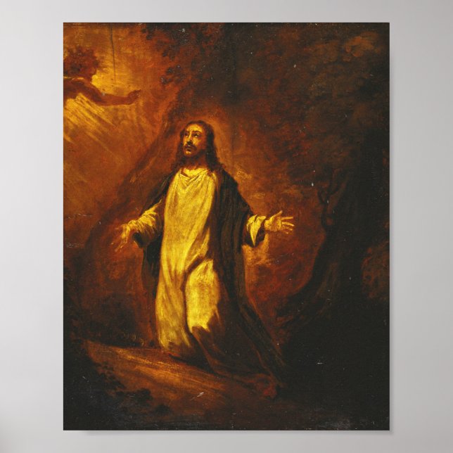 Poster Jesus Cristo em Gethsemane (Frente)