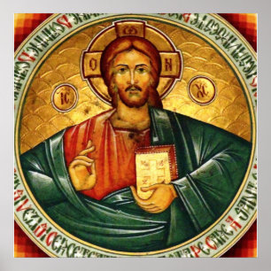 Poster Jesus Cristo Hristos Pantocrator