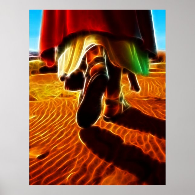 Poster Jesus Cristo me Carregando em seus braços (Frente)