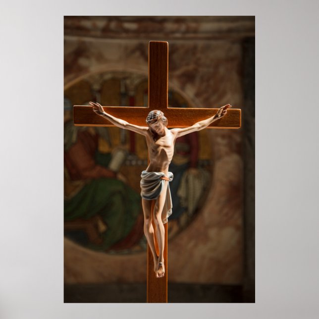 Póster Jesus Cristo na Cruz (Frente)