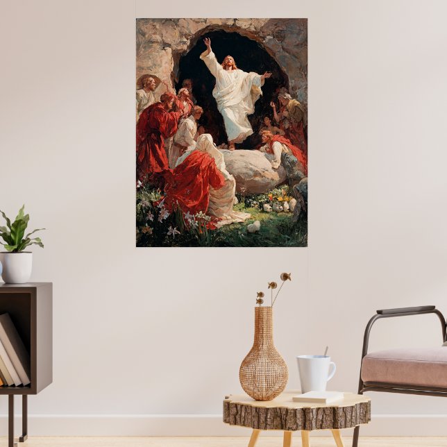Poster Jesus Cristo Ressuscitando do Túmulo, (Sala de Estar 3)