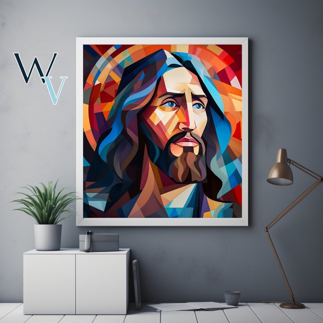 Poster Jesus Cubismo Arte (Criador carregado)