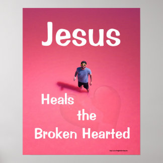 Poster Jesus cura o coração partido