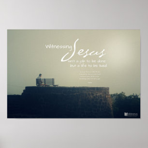 Póster Jesus de testemunho