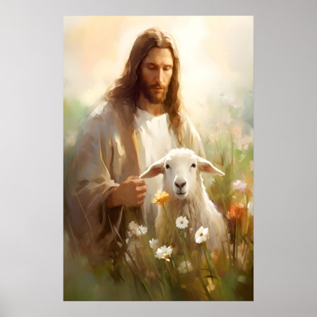Poster Jesus Deixa os 99 Parábola da Ovelha Perdida (Frente)
