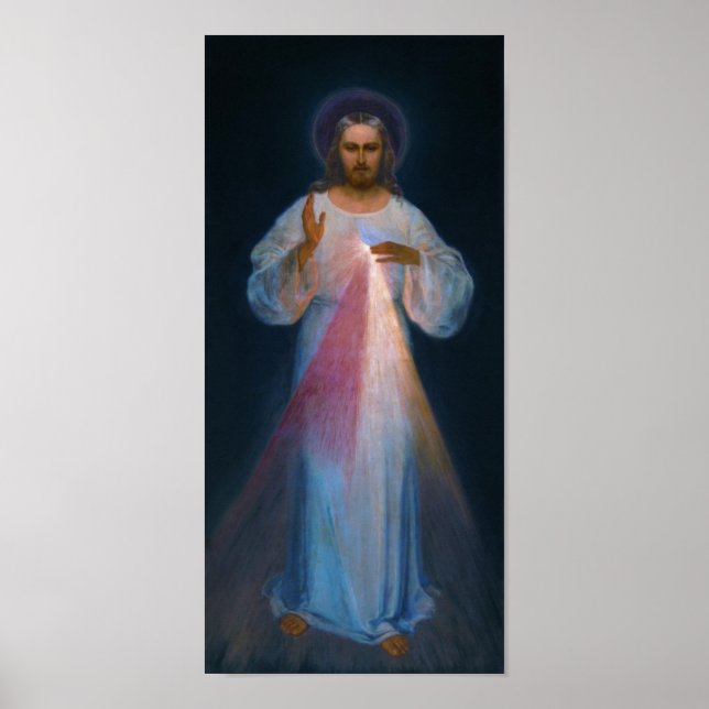 Poster Jesus Divine Mercy Vilnius Eugeniusz Kazimirowski (Frente)