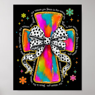 Poster Jesus É a Cruz Cristã Coquette Laço C