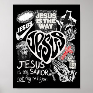 Poster Jesus é a maneira como a Bíblia cristã verte Deus