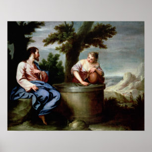 Póster Jesus e a mulher do samaritano