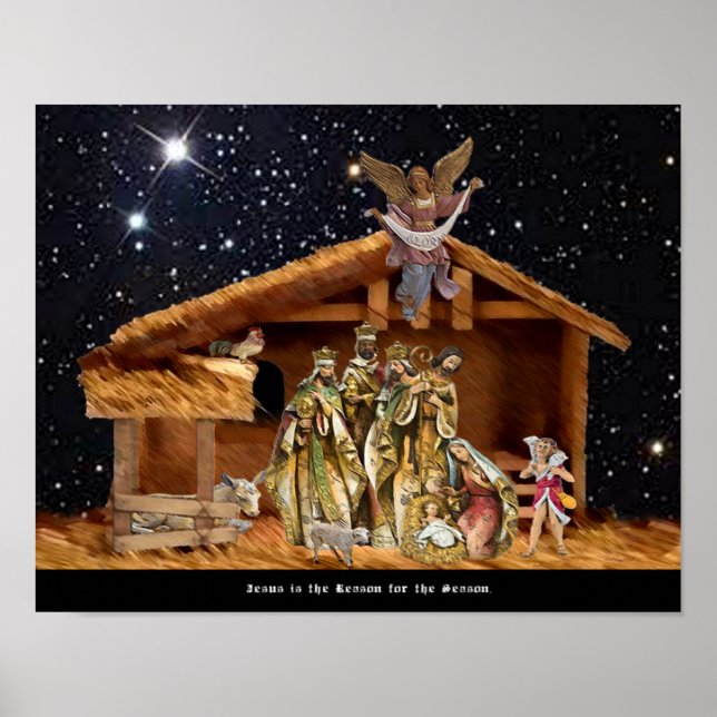 Poster Jesus é a razão da temporada. (Frente)