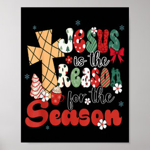 Poster Jesus É a Razão da Temporada de Natal Jesus