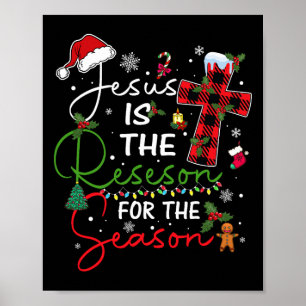 Poster Jesus É a Razão da Temporada de Natal Xmas