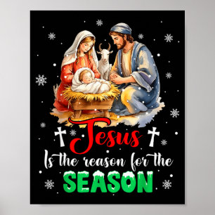 Poster Jesus É A Razão Da Temporada De Natal Xmas 
