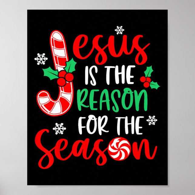 Poster Jesus É A Razão Do Natal Da Época (Frente)