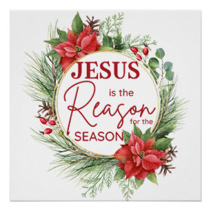 Póster Jesus é a razão do Natal da temporada