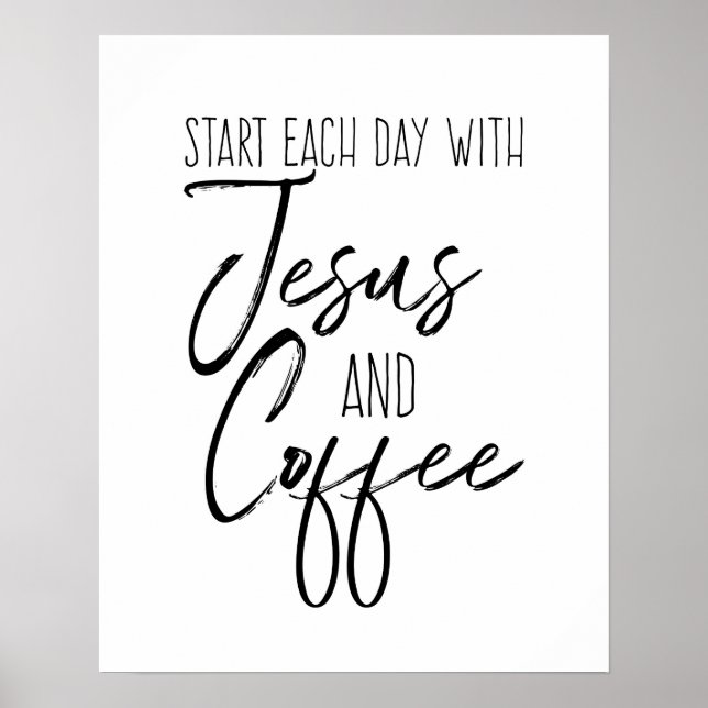 Poster Jesus e Café (Frente)