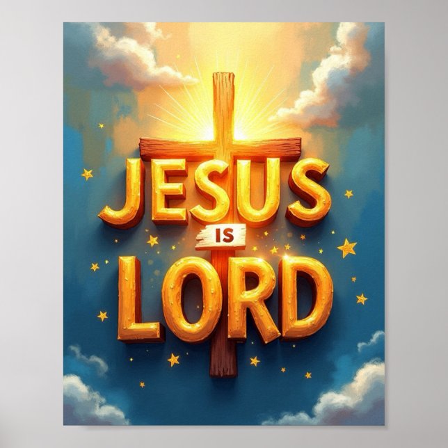 Poster Jesus é Deus (Frente)