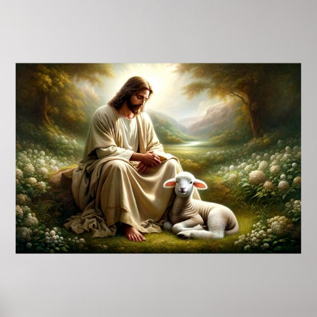 Poster Jesus e Lamb (Frente)