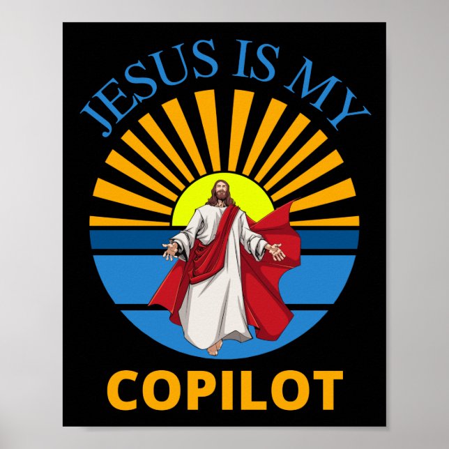 POSTER JESUS É MEU COPILOTO (Frente)