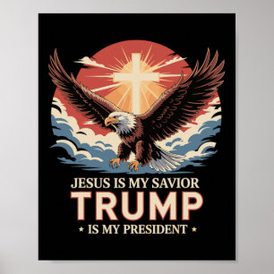 Poster Jesus é meu salvador é meu presidente bíblico