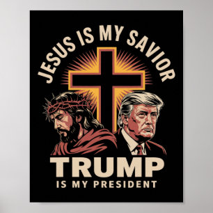 Poster Jesus é meu salvador é meu presidente religioso