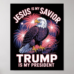 Poster Jesus é meu salvador é meu presidente religioso