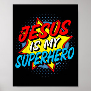 Poster Jesus É Meu Super-Herói 