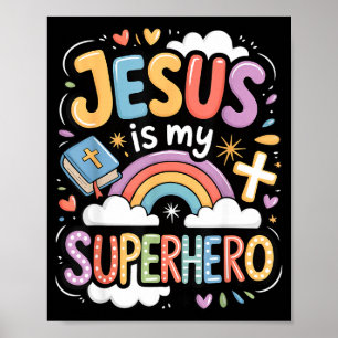 Poster Jesus É Meu Super-Herói