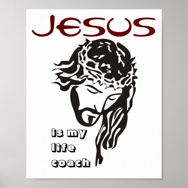 Poster Jesus É Meu Treinador De Vida (Frente)
