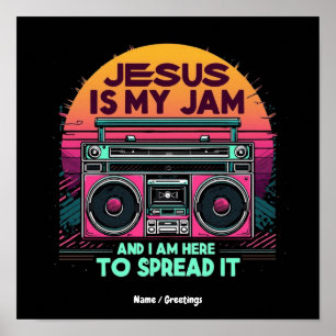 Poster Jesus É Minha Paixão e Estou Aqui Para Difundi-La