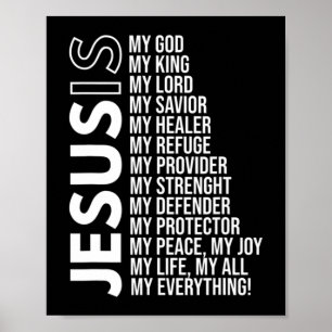 Poster Jesus é o meu tudo Jesus T-Shirt Você é um pedaço