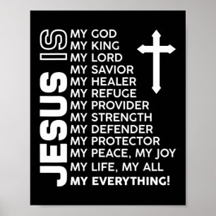 Poster Jesus é o meu tudo Jesus T-Shirt Você é um pedaço