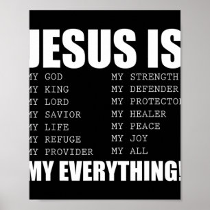 Poster Jesus é o meu tudo Jesus T-Shirt Você é um pedaço