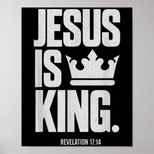 Poster Jesus é o rei Bíblia das Escrituras Religiosas Cit