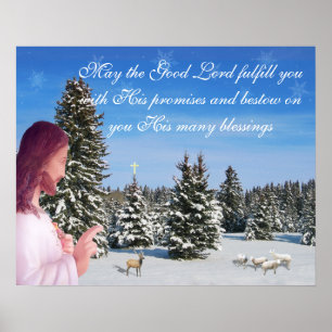 Póster Jesus e Ovinos