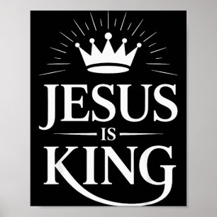 Poster Jesus É Rei Cristão
