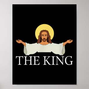 Poster Jesus É Rei Fé Religiosa Cristã