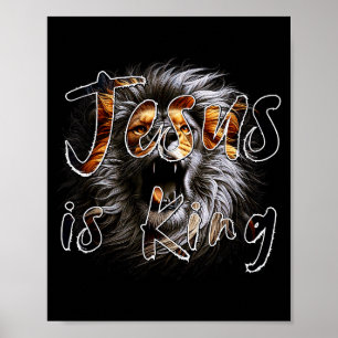 Poster Jesus É Rei, O Leão De Judá Atingindo Cristã