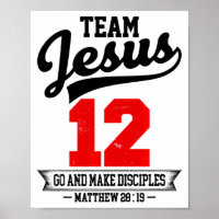 Jesus E Time De Beisebol Jesus Cristão Mateus 28