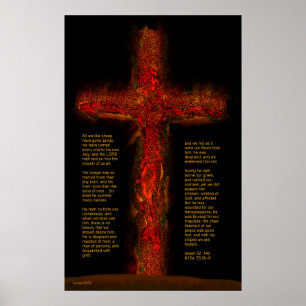 Póster Jesus em Isaiah 53