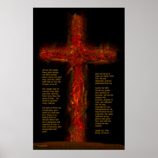 Póster Jesus em Isaiah 53