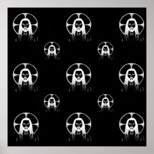 Póster Jesus em Prata