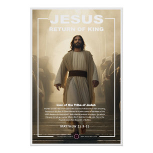 Póster Jesus - Entrar através das Multidões