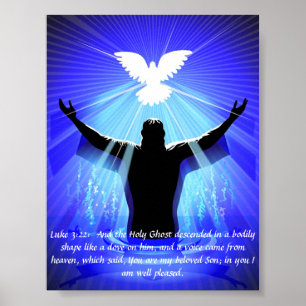 Poster - Jesus & Espírito Santo como uma pomba