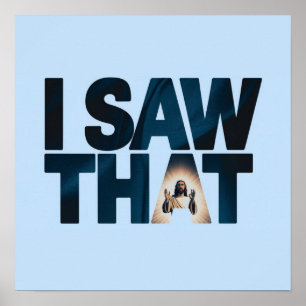 Poster Jesus está te observando, eu vi aquele Jesus Meme