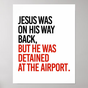 Póster Jesus estava em sua parte traseira da maneira, mas