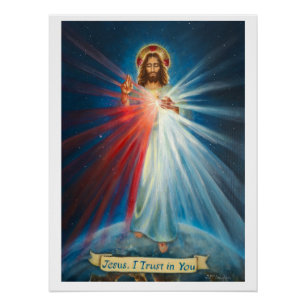 Póster Jesus, Eu Confio em Ti