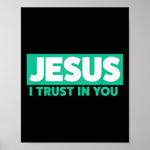 Poster Jesus, Eu Confio em Ti