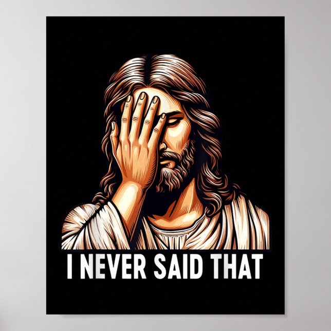 Poster Jesus Eu Nunca Disse Isso Desapontamento de Jesus  (Frente)